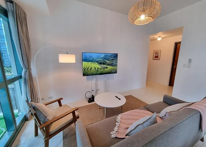 Apartment Warm Sun Kissed Corner 2br With Balcony Uptown Bgc Manila